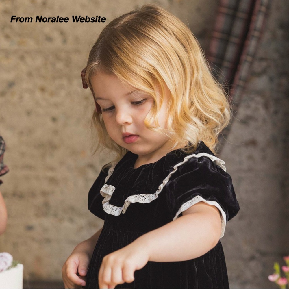 NWT: NORALEE AMELIA DRESS IN BLACK (12M)
